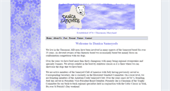 Desktop Screenshot of danicasamoyeds.net
